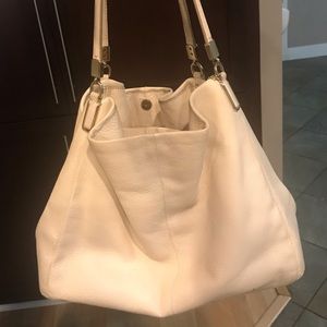Coach leather cream bag